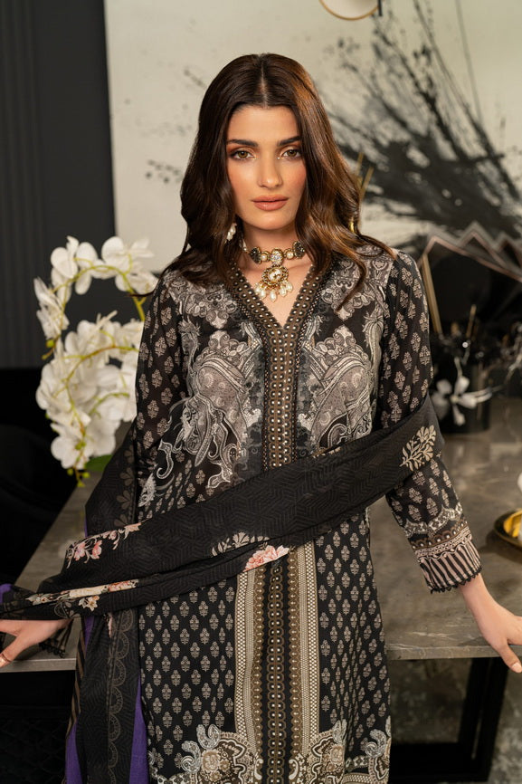 Regalia Salina Vol-08 Unstitched Digital Printed Lawn 3Pc Suit S8-06