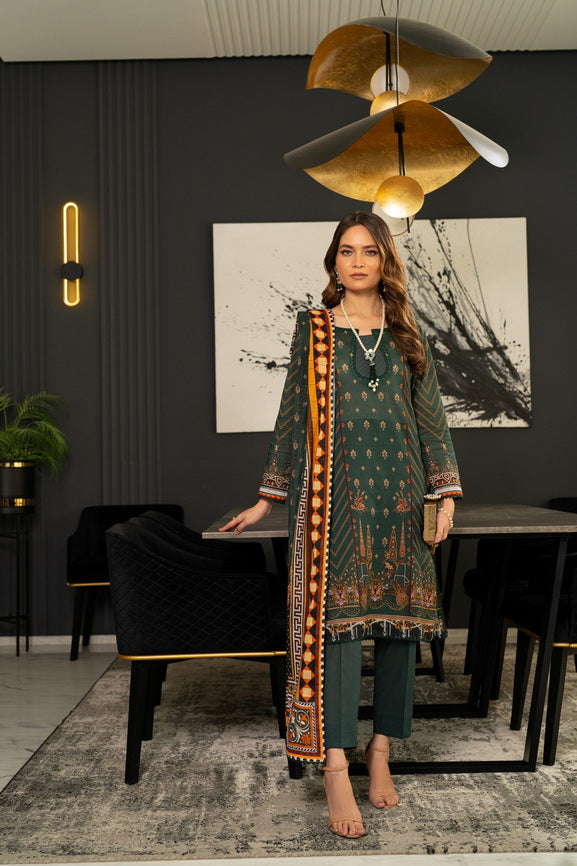 Regalia Salina Vol-08 Unstitched Digital Printed Lawn 3Pc Suit S8-07
