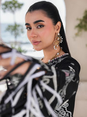 Qalamkar Sahil Embroidered Luxury Lawn Unstitched 3Pc Suit SA-02 LIANA