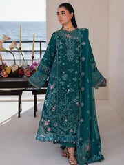 Qalamkar Sahil Embroidered Luxury Lawn Unstitched 3Pc Suit SA-04 ELIF