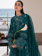 Qalamkar Sahil Embroidered Luxury Lawn Unstitched 3Pc Suit SA-04 ELIF