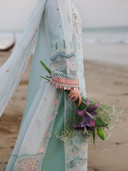 Qalamkar Sahil Embroidered Luxury Lawn Unstitched 3Pc Suit SA-05 AYRA