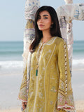 Qalamkar Sahil Embroidered Luxury Lawn Unstitched 3Pc Suit SA-07 HIRA