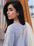 Qalamkar Sahil Embroidered Luxury Lawn Unstitched 3Pc Suit SA-08 ZAYNA