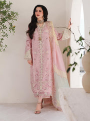 Qalamkar Sahil Embroidered Luxury Lawn Unstitched 3Pc Suit SA-09 HANIYA
