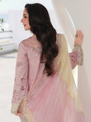 Qalamkar Sahil Embroidered Luxury Lawn Unstitched 3Pc Suit SA-09 HANIYA
