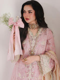 Qalamkar Sahil Embroidered Luxury Lawn Unstitched 3Pc Suit SA-09 HANIYA
