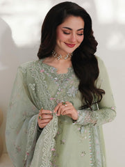 Qalamkar Sahil Embroidered Luxury Lawn Unstitched 3Pc Suit SA-12 JIYA
