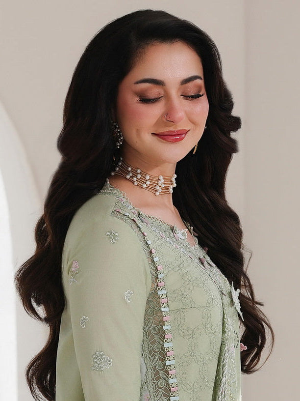 Qalamkar Sahil Embroidered Luxury Lawn Unstitched 3Pc Suit SA-12 JIYA