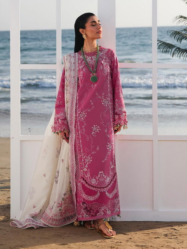 Qalamkar Sahil Embroidered Luxury Lawn Unstitched 3Pc Suit SA-13 TARA