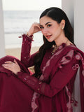 Qalamkar Sahil Embroidered Luxury Lawn Unstitched 3Pc Suit SA-14 NELAM