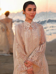 Qalamkar Sahil Embroidered Luxury Lawn Unstitched 3Pc Suit SA-15 NEHAN