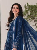 Qalamkar Sahil Embroidered Luxury Lawn Unstitched 3Pc Suit SA-16 ESMA