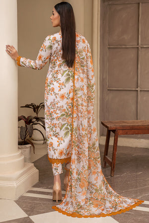 Zarif Printed Georgette Silk Unstitched 3 Piece Suit ZPR-05 ELLIE