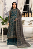 Zarif Afsanah Luxury Embroidered Net Unstitched 3Pc Suit ZAF 04 GURIYA