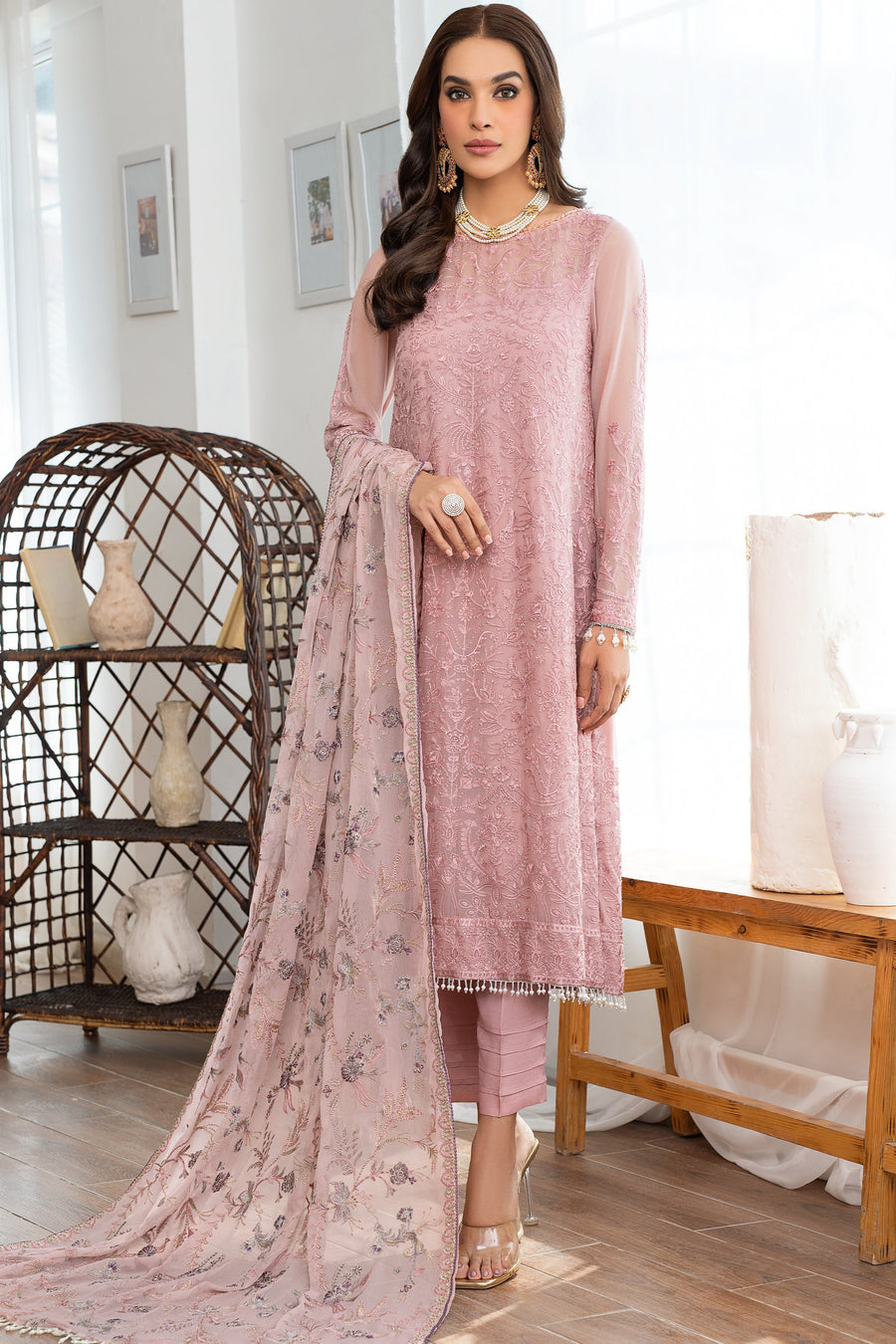 Meeral by Zarif Unstitched Luxury Formal 3 Piece Suit ZLM-03 NEHAL