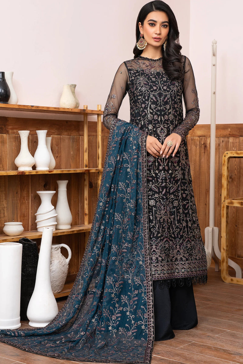 Meeral by Zarif Unstitched Luxury Formal 3 Piece Suit ZLM-02 ZIMMEL