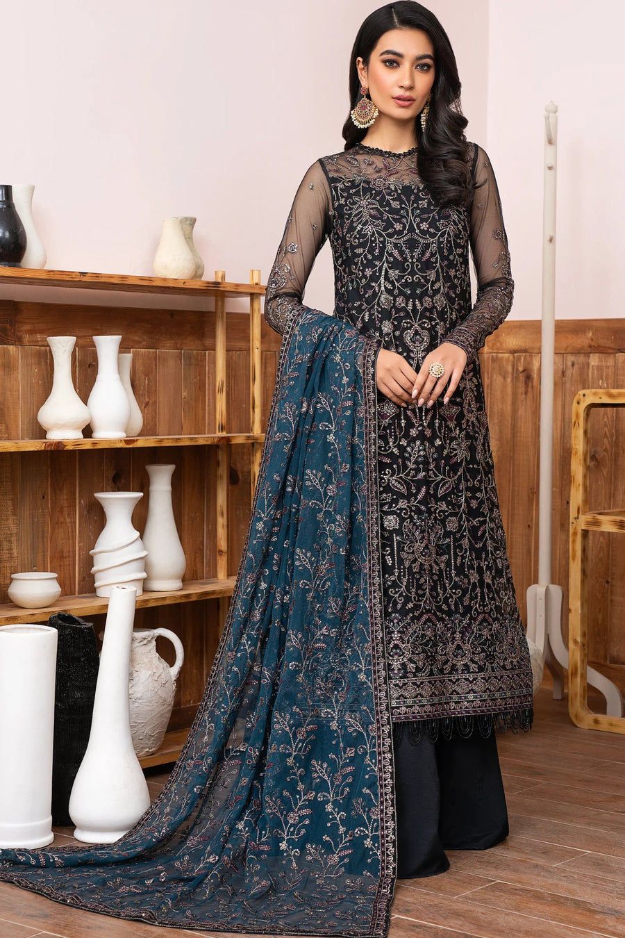 Meeral by Zarif Unstitched Luxury Formal 3 Piece Suit ZLM-02 ZIMMEL