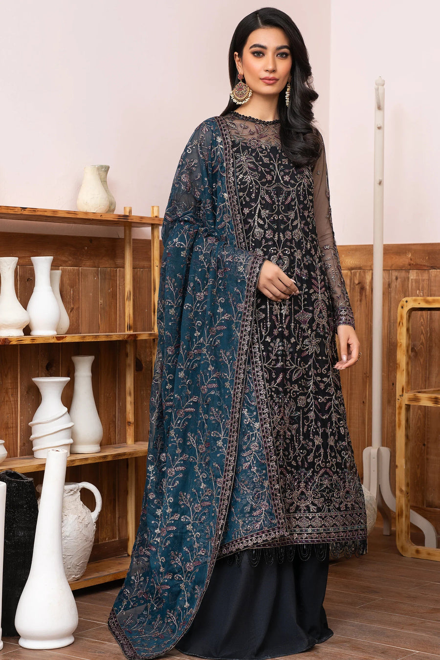 Meeral by Zarif Unstitched Luxury Formal 3 Piece Suit ZLM-02 ZIMMEL