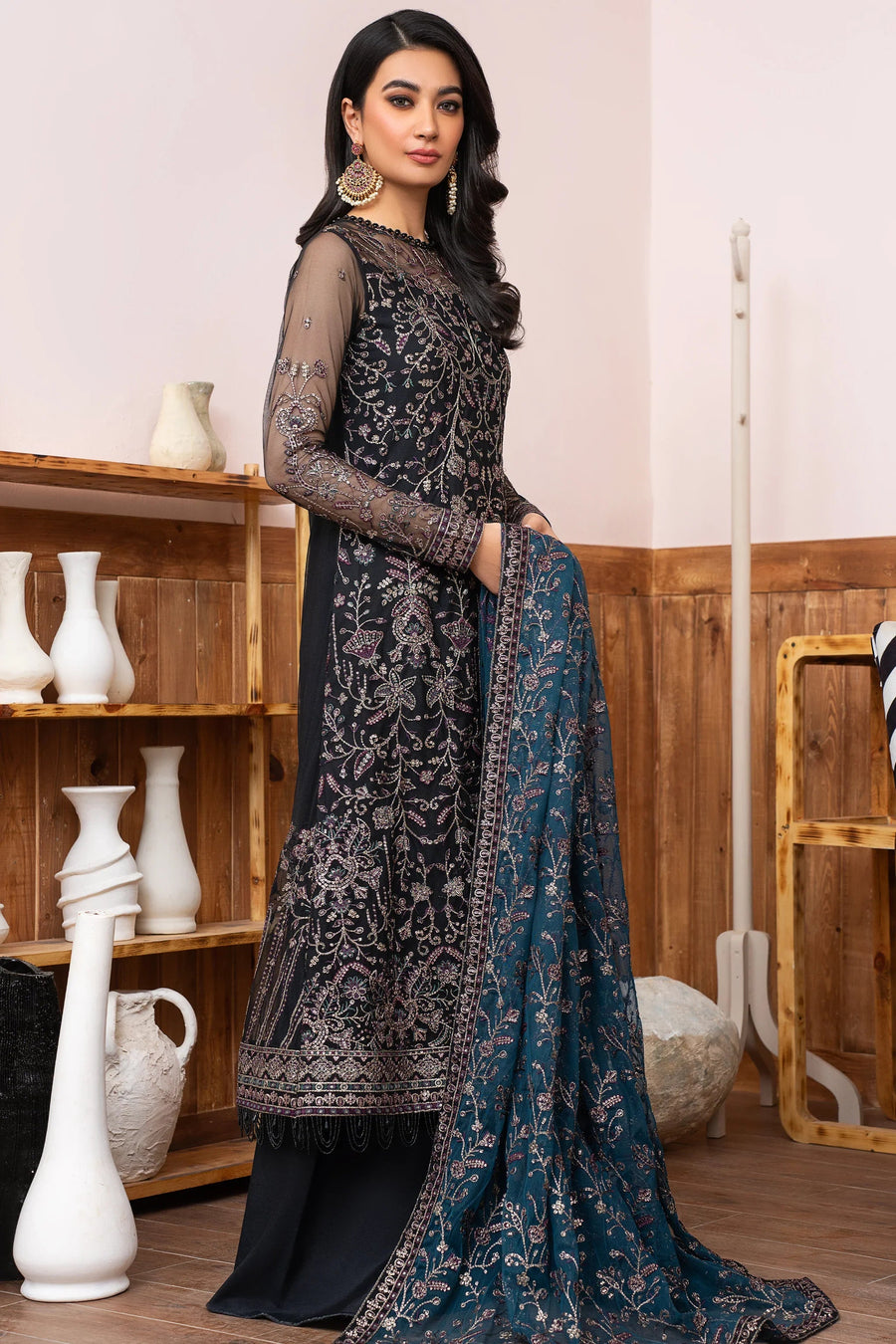 Meeral by Zarif Unstitched Luxury Formal 3 Piece Suit ZLM-02 ZIMMEL