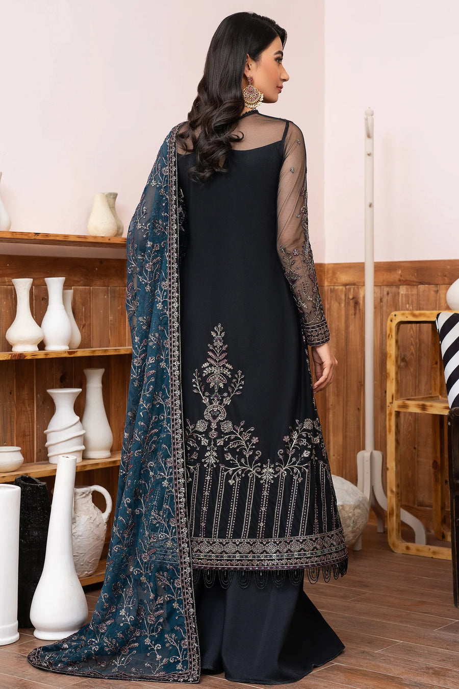 Meeral by Zarif Unstitched Luxury Formal 3 Piece Suit ZLM-02 ZIMMEL