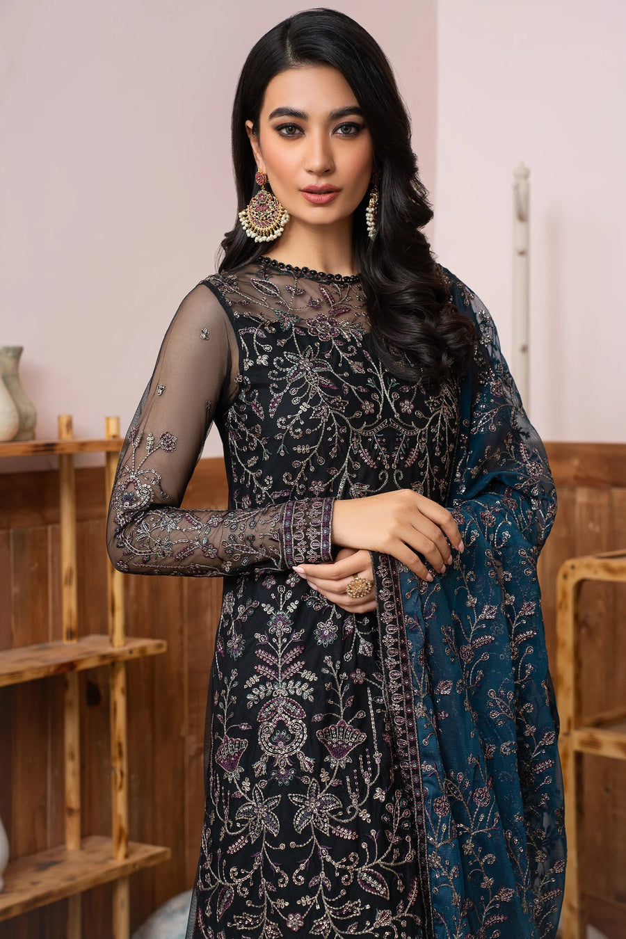 Meeral by Zarif Unstitched Luxury Formal 3 Piece Suit ZLM-02 ZIMMEL