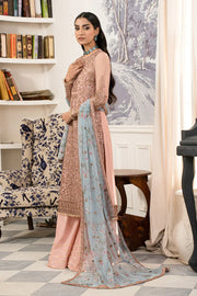 Zarif Afsanah Luxury Embroidered Net Unstitched 3Pc Suit ZAF 08 HASEEN