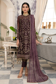 Zarif Afsanah Luxury Embroidered Chiffon Unstitched 3Pc Suit ZAF 09 ZINAT