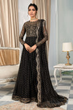 Zarif Afsanah Luxury Embroidered Net Unstitched 3Pc Suit ZAF 02 MUSKAAN