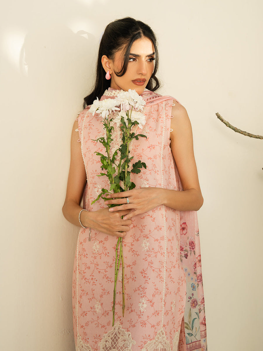 Faiza Faisal Embroidered Lawn Unstitched 3Pc Suit - SABINE