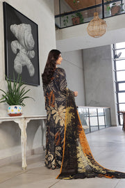 Feathers Whisper Winds Unstitched Printed Lawn 3Pc Suit SABLE-FT494