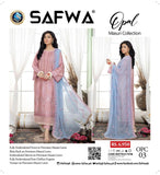 OPC-03 - SAFWA OPAL 3-PIECE COLLECTION VOL 1 Shop Online | Pakistani Dresses | Dresses