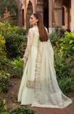 Aylin Wedding Formal Embroidered Organza Unstitched 3Pc Suit - SAGE