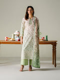 Faiza Faisal FNF Prints Unstitched Embroidered Lawn 3Pc Suit - SAGE WHISPER