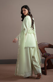 Back view of SAGE Shirt styled in Pret Collection Elvin by Fabiha Fatima