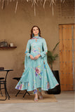 Feathers Premium Printed Lawn Unstitched 3Pc Suit SALVIA-FT413