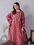 Faiza Faisal Winter Unstitched Embroidered Khaddar 3Pc Suit - Samar