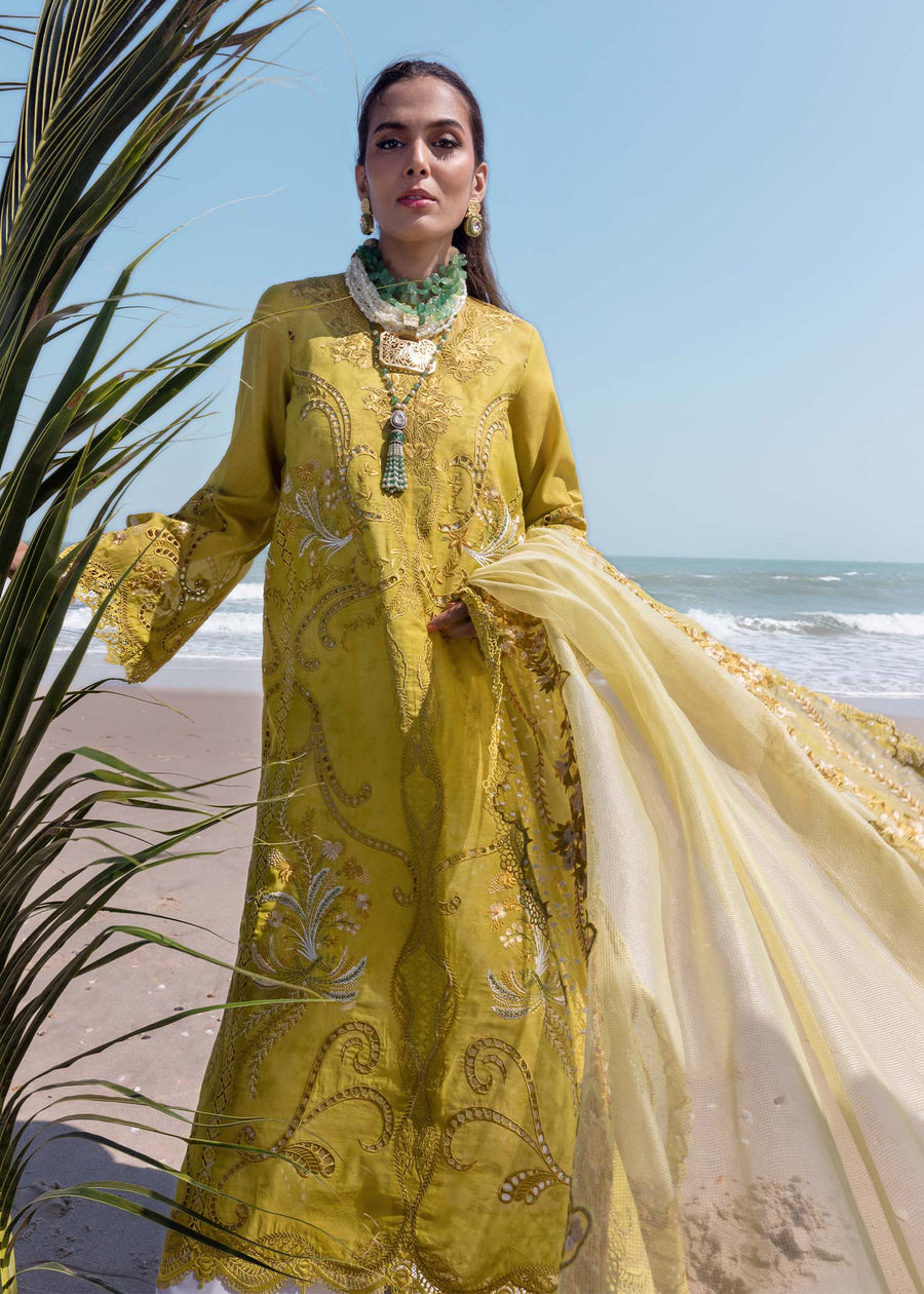 Saira Shakira Embroidered Luxury Lawn Unstitched 3Pc Suit SAMARA-A
