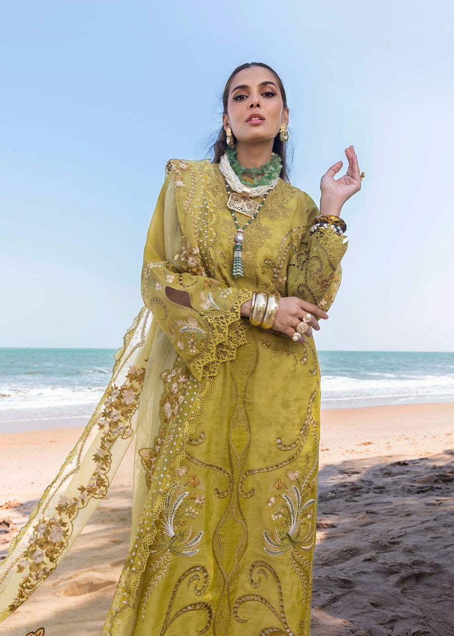 Saira Shakira Embroidered Luxury Lawn Unstitched 3Pc Suit SAMARA-A