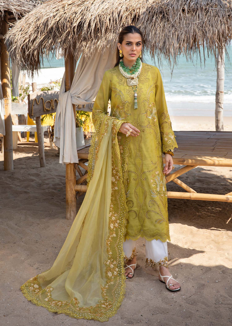 Saira Shakira Embroidered Luxury Lawn Unstitched 3Pc Suit SAMARA-A