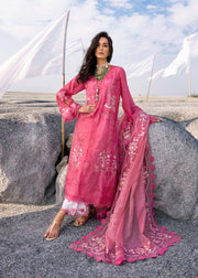 Saira Shakira Embroidered Luxury Lawn Unstitched 3Pc Suit SAMARA-B