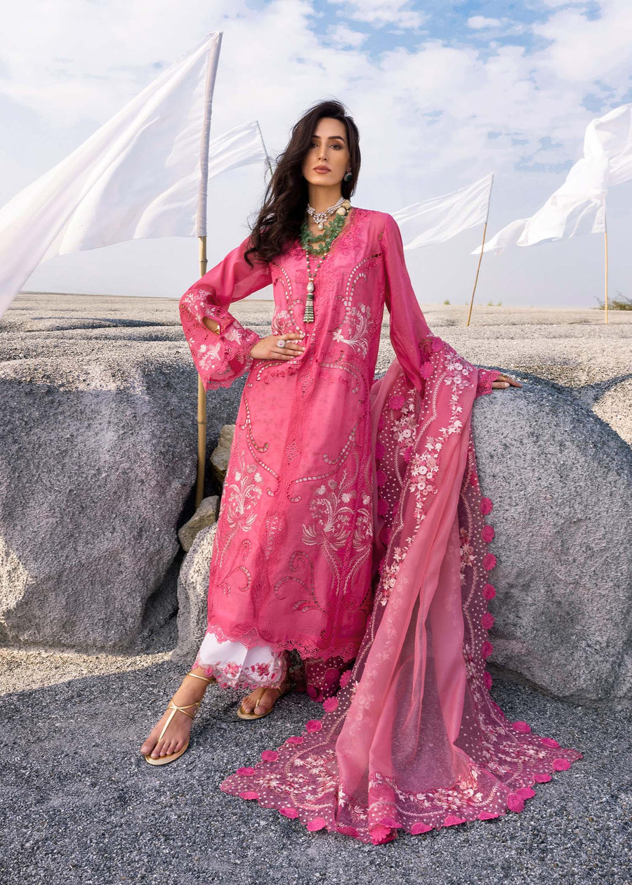 Saira Shakira Embroidered Luxury Lawn Unstitched 3Pc Suit SAMARA-B