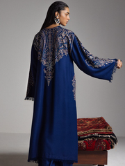 Zara Shahjahan Saraab Embroidered Marina Unstitched 3Pc Suit - SAMARKAND