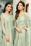 Alizeh Fashion Royale DE LUXE Embroidered Chiffon 3Pc Suit D-02 Saphir