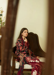 Feathers Dusky Delights Unstitched Digital Printed Lawn 3Pc Suit SAPHIRA-FT461