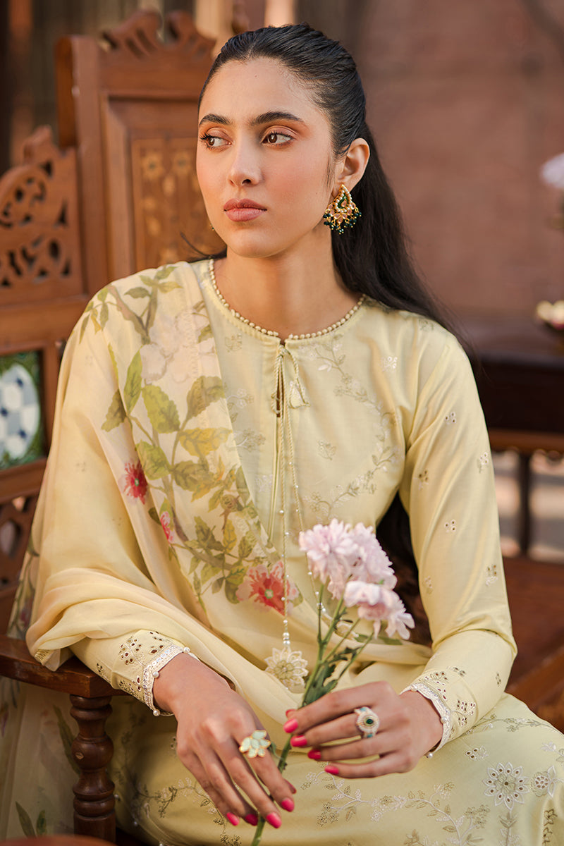 Cross Stitch Eid Lawn Unstitched Embroidered 3Pc Suit D-17 Sapid Foliate