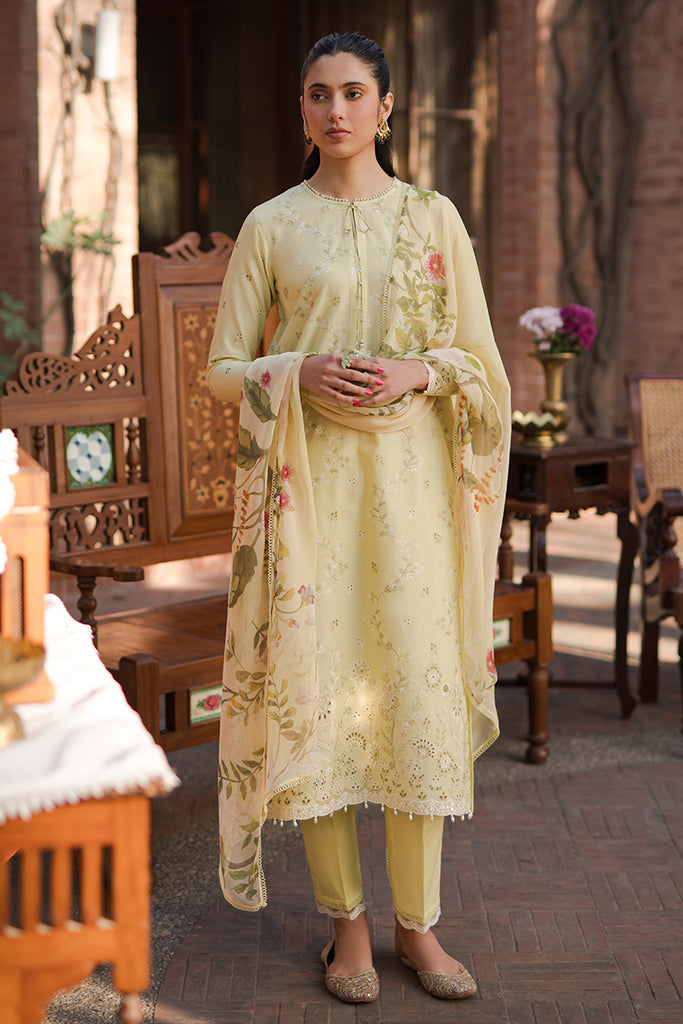 Cross Stitch Eid Lawn Unstitched Embroidered 3Pc Suit D-17 Sapid Foliate