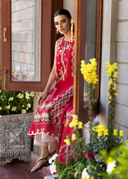Saira Shakira Bloom Unstitched Lawn 3Pc Suit SS-25-06A SAUVAGE
