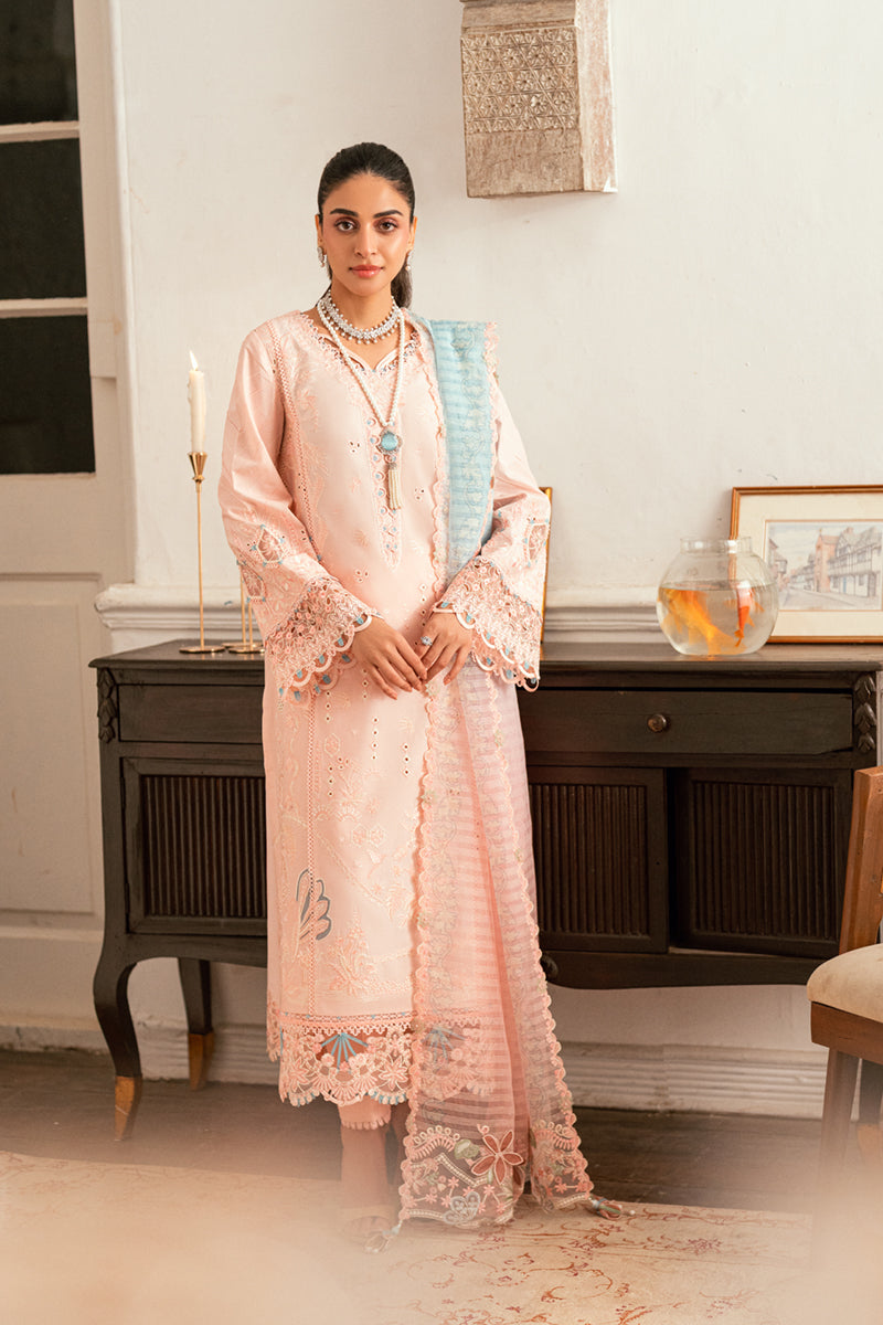 Qalamkar Luxury Lawn Unstitched Embroidered 3Pc Suit SB-05 Aleeza