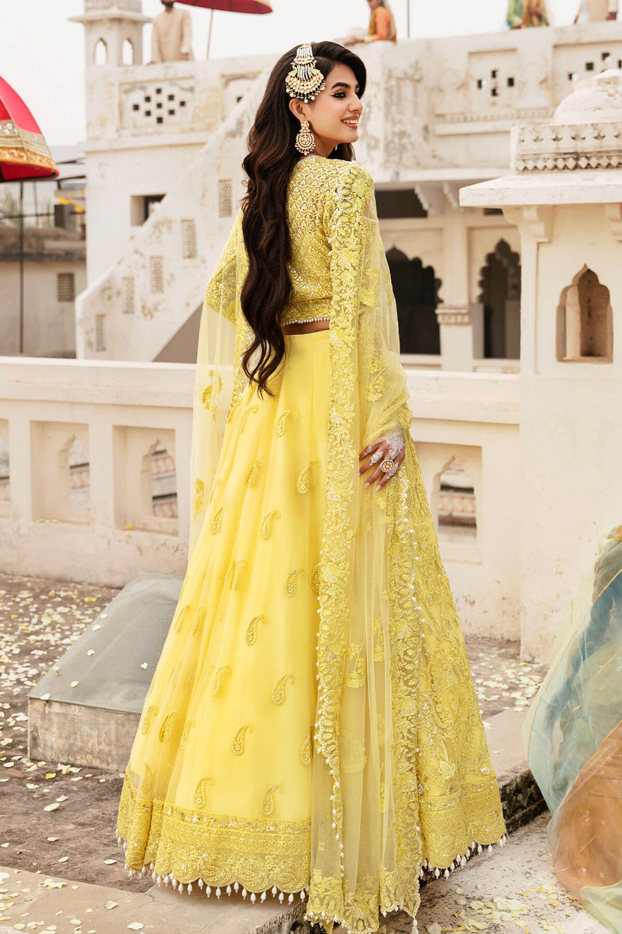 Serene Premium Embroidered Kayseria Brides Unstitched Suit SB-18 Zard